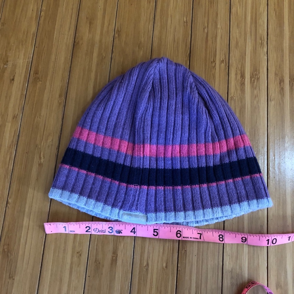 Columbia Beanie Hat Youth Multicolor Striped